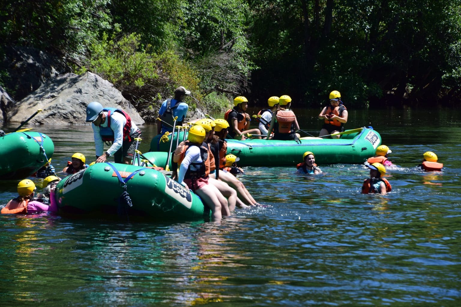 Family Rafting on The South Fork American River