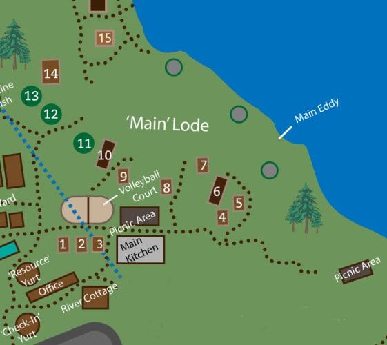 Mother Lode's Main Lode Campground on The Amecrian River