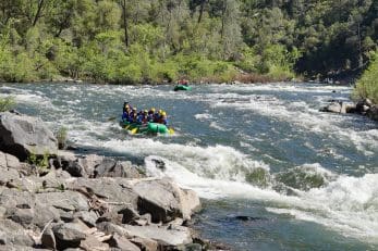 Raft guide Jack Tatum smiling at Mother Lode River Center on the South Fork American River