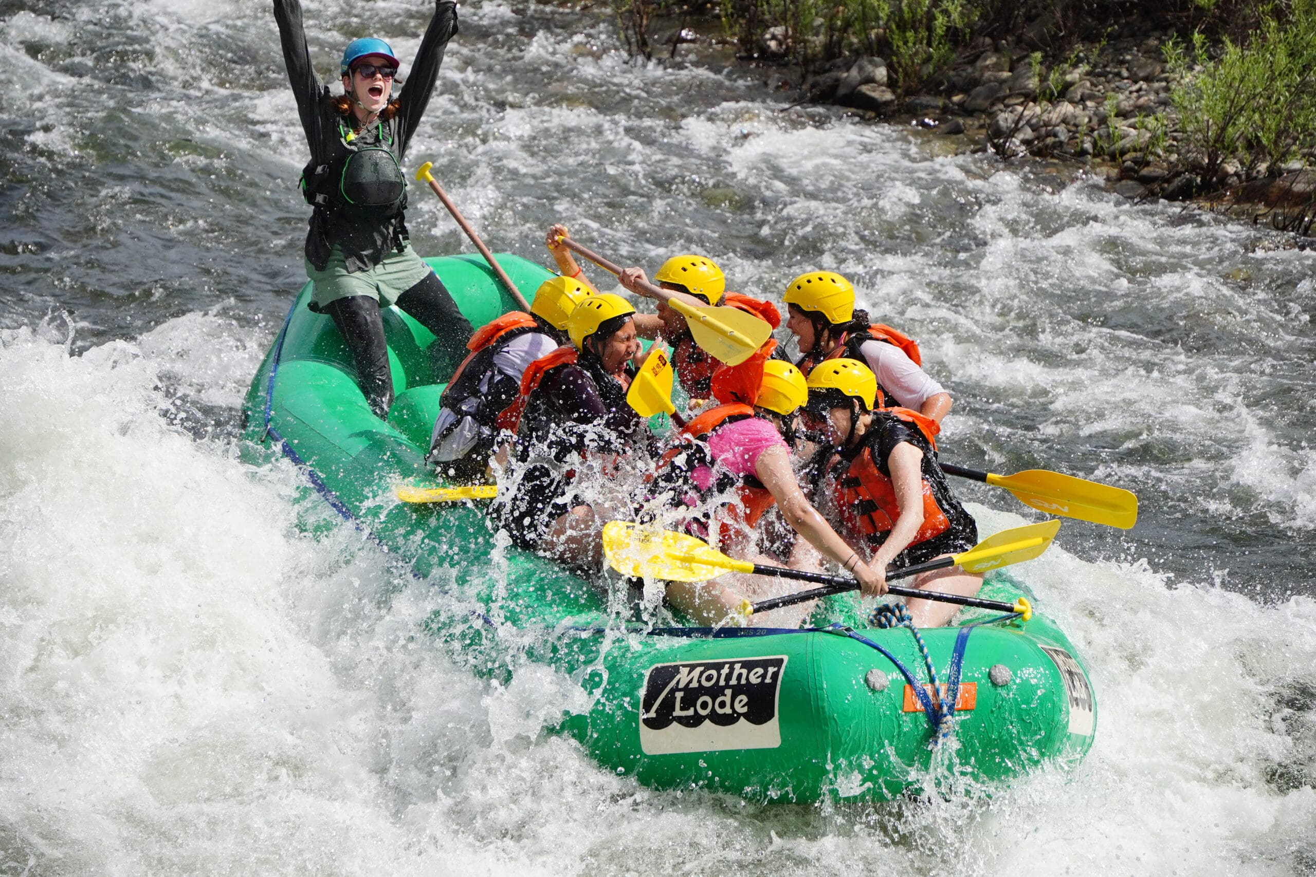 Kids Whitewater Rafting Guide School on the American River