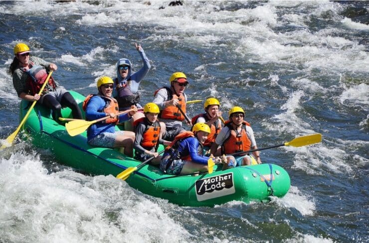 American River white water rafting