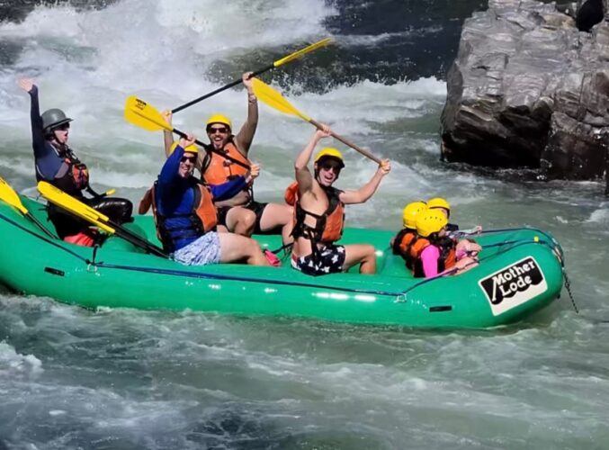 Whitewater rafting on the South Fork American River near Folsom
