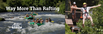 rafting and zipline experience in Coloma California at Mother Lode River Center